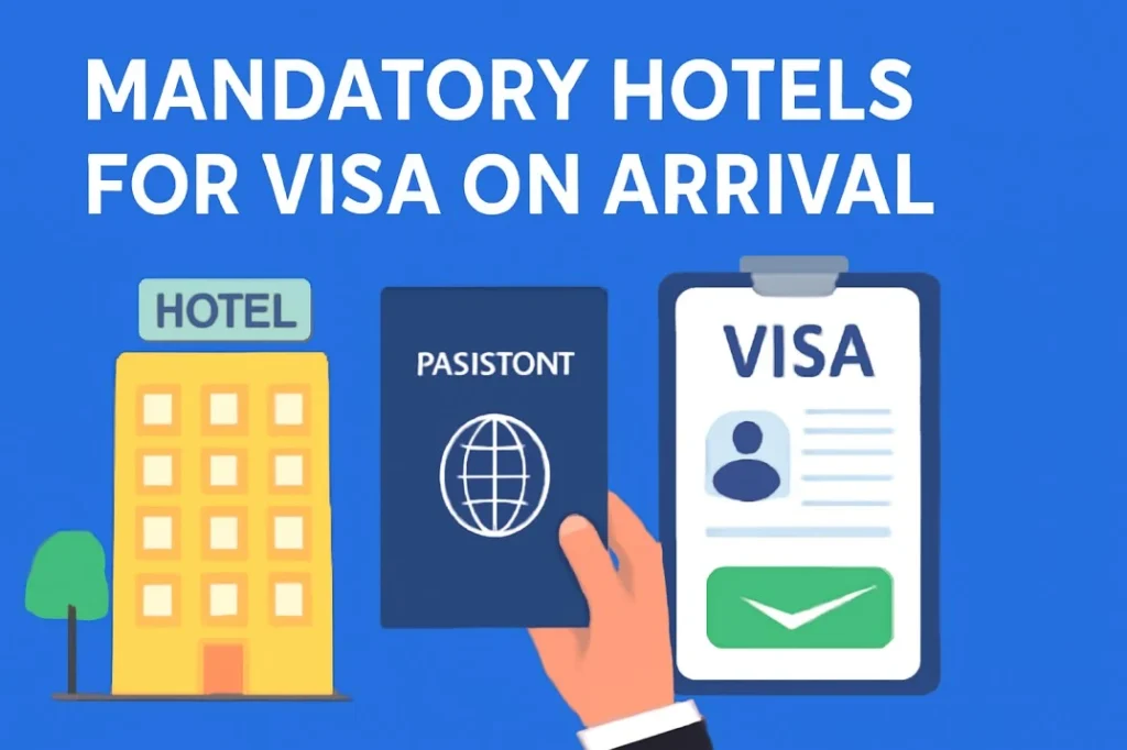 Mandatory Hotels for Visa on Arrival